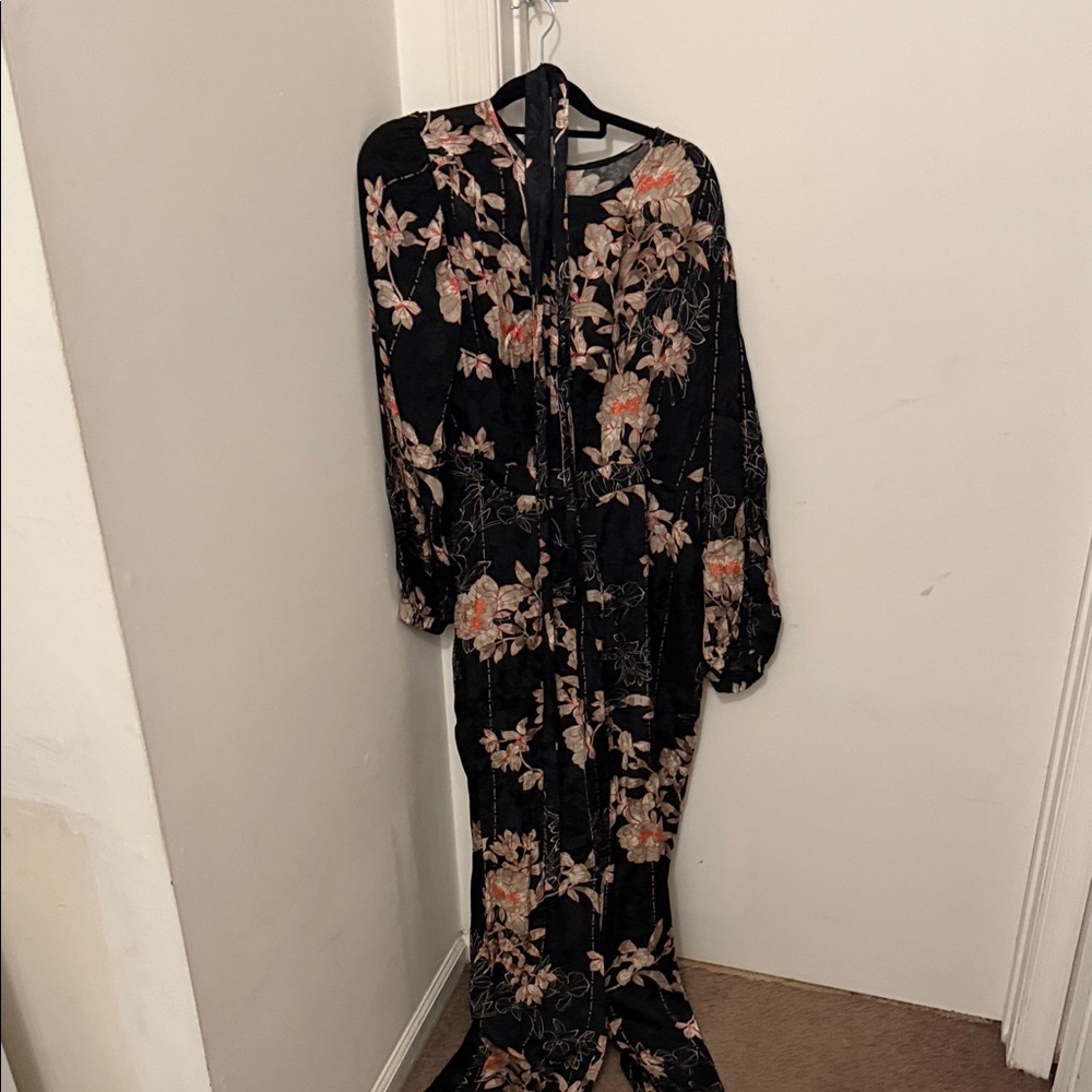 Floral Black jumpsuit